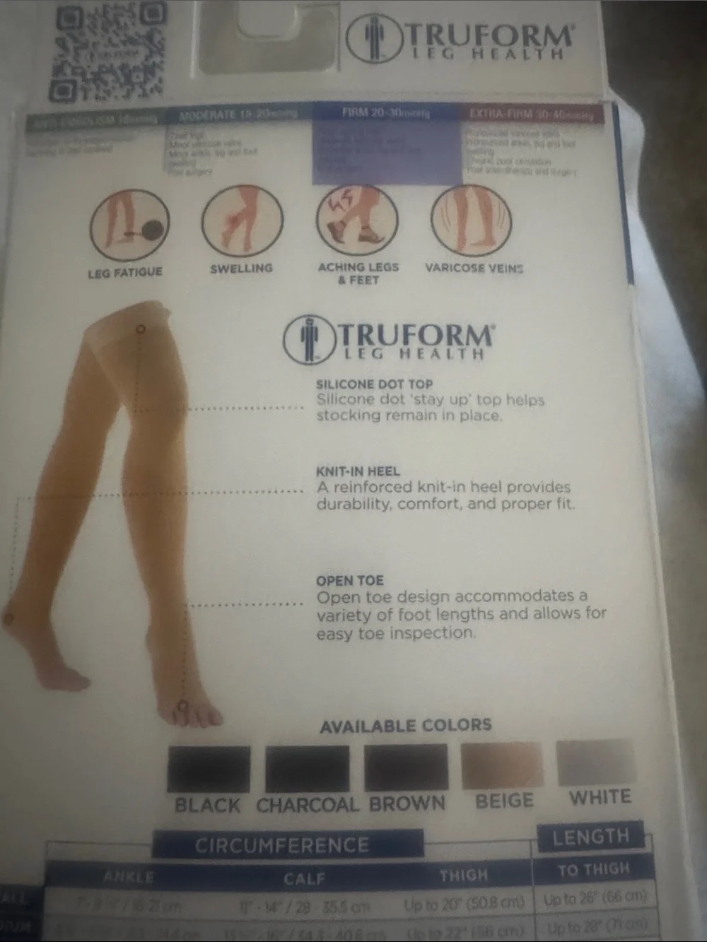 Truform Men’s Medical Compression Stockings – Beige